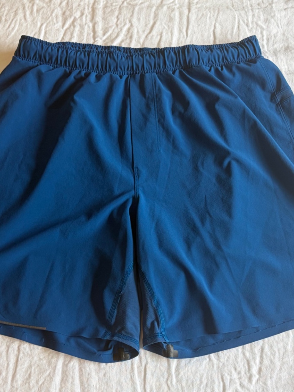 Lululemon Mens Surge Running 7'' Linerless Shorts, Blue